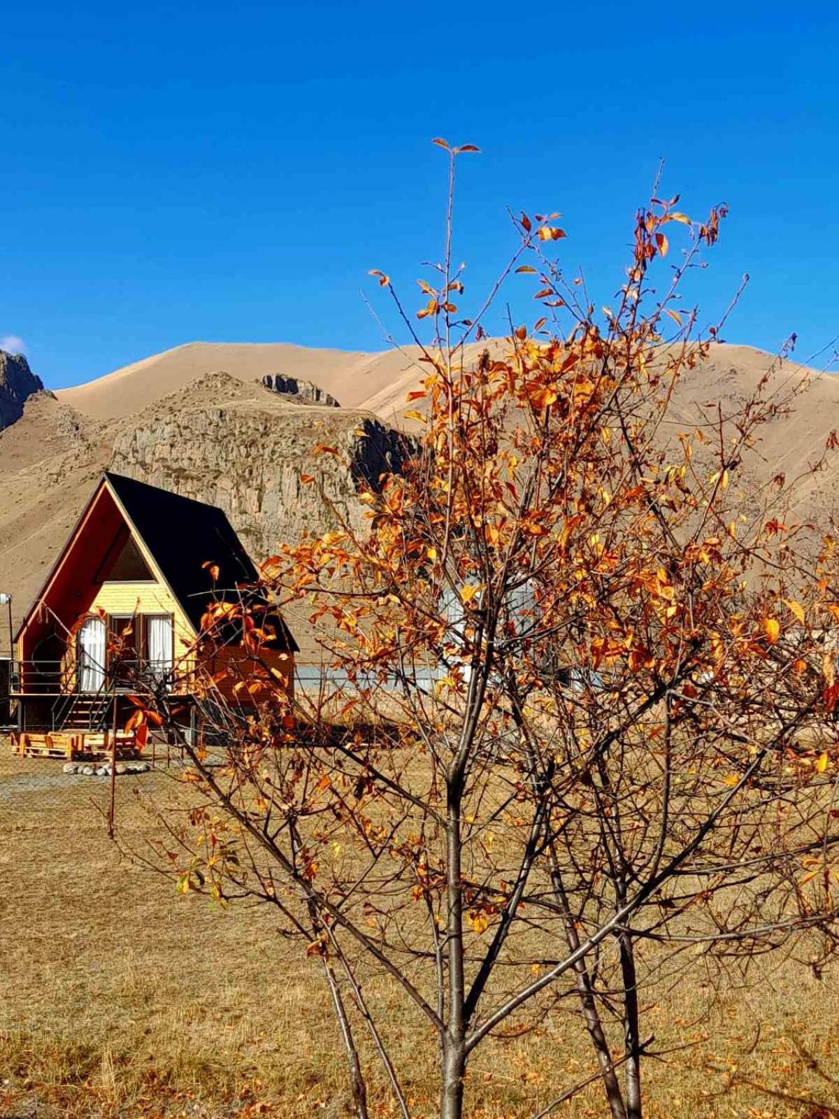 Ferienwohnung Thomas' Hut Kazbegi Exterior foto